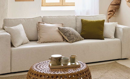 Canapé convertible blanc